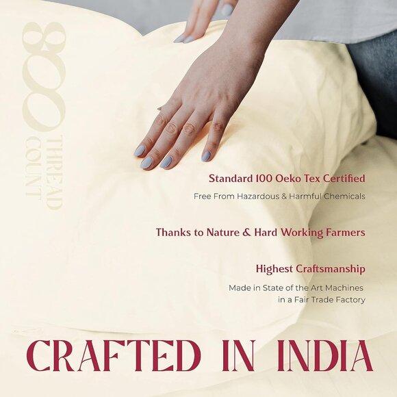 Twin/TwinXL Duvet Cover, 800 Thread Count Sateen 3 Pc Egyptian Cotton - Picture 7 of 9